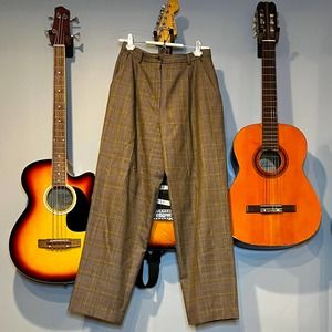 Vintage Casual Corner Plaid Pants